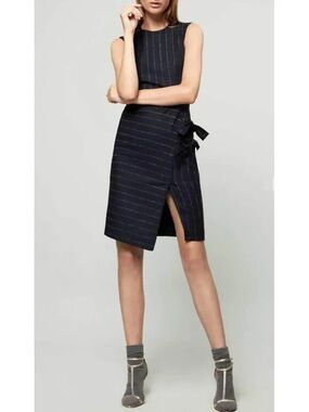 Carolina Herrera Wool Pinstriped Dress 6 $795